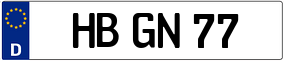 Trailer License Plate